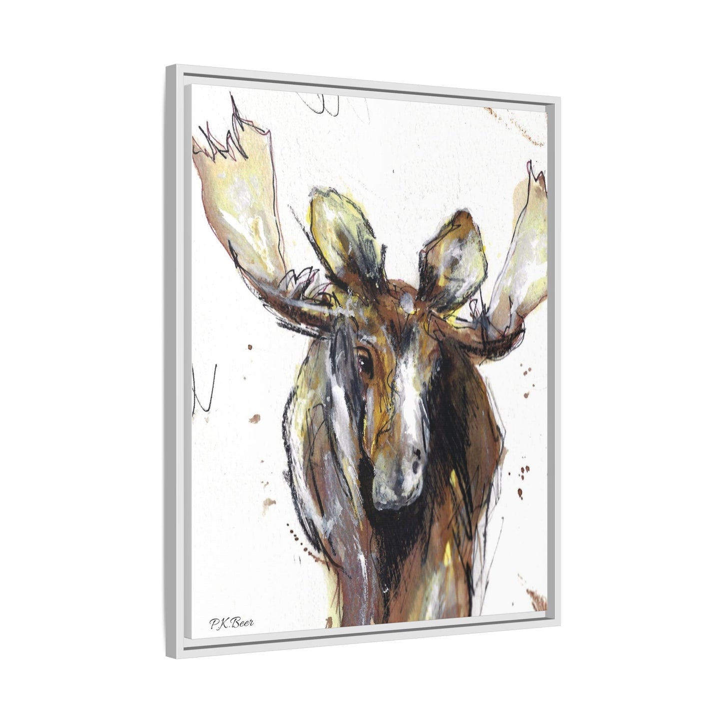 Canvas Art Print - RootBeer the Moose
