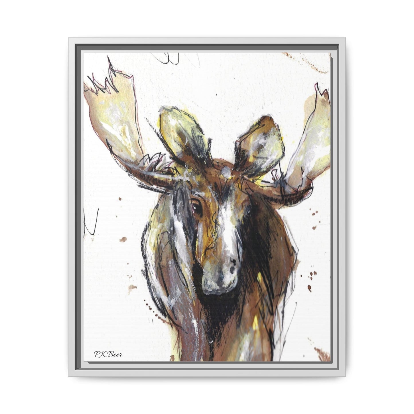 Canvas Art Print - RootBeer the Moose