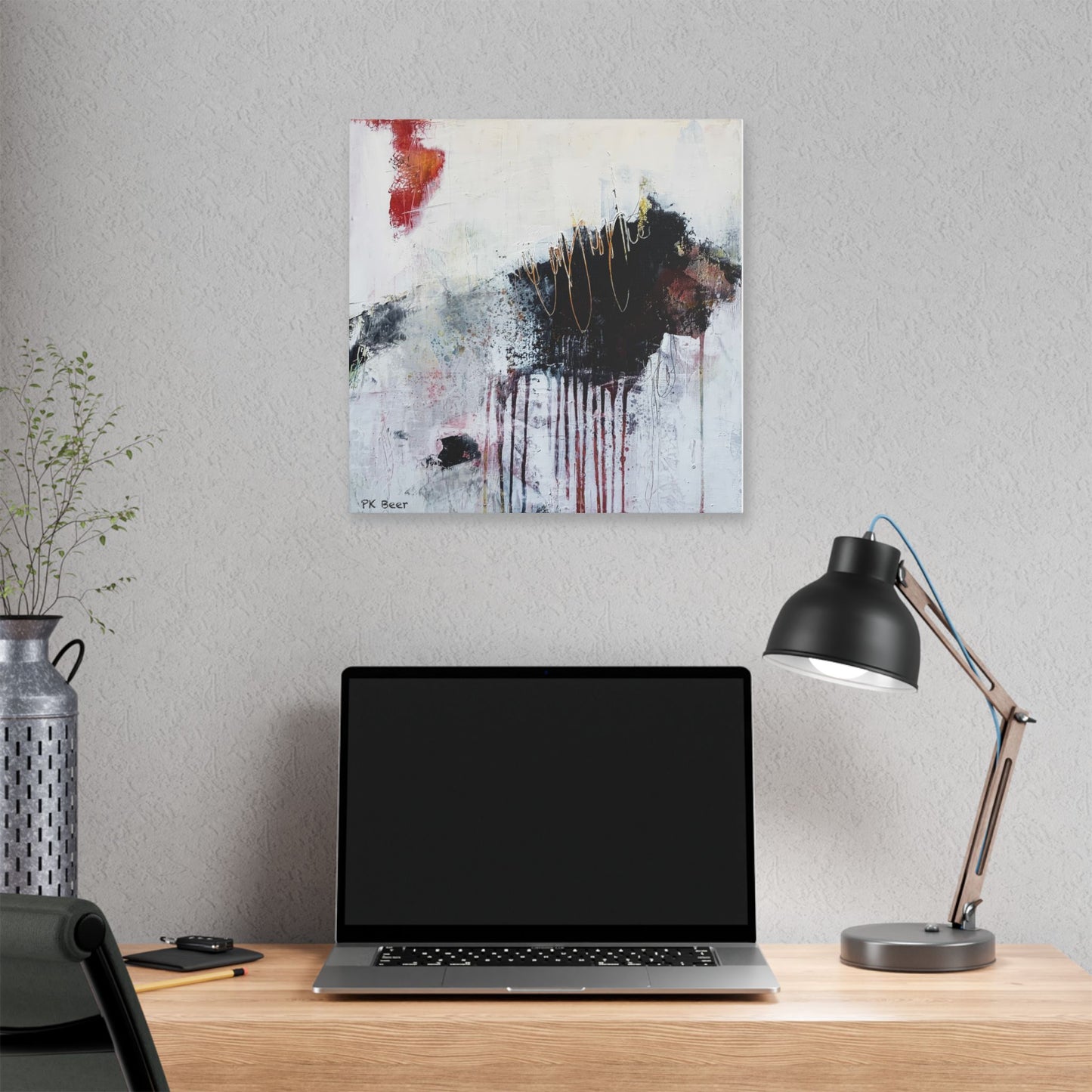 Canvas Print Dangerous Abstract Bear