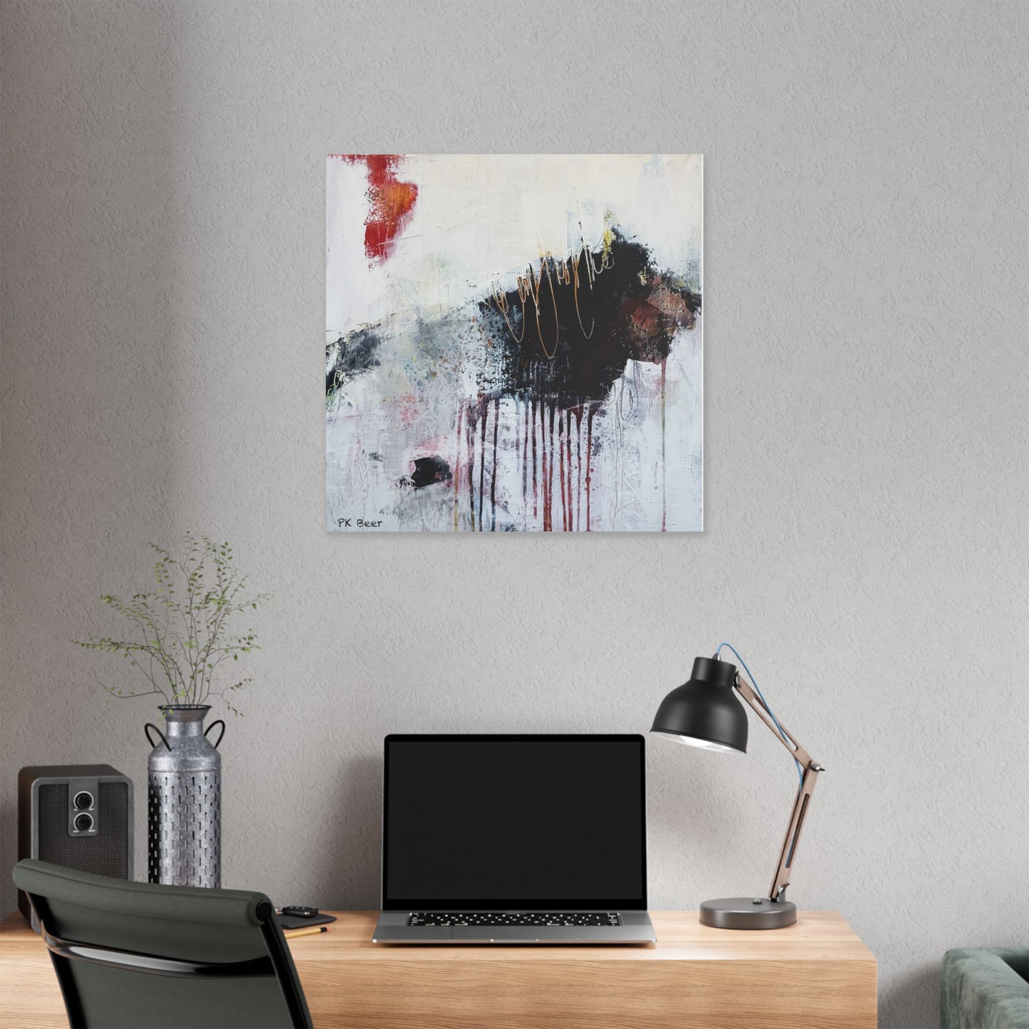 Canvas Print Dangerous Abstract Bear