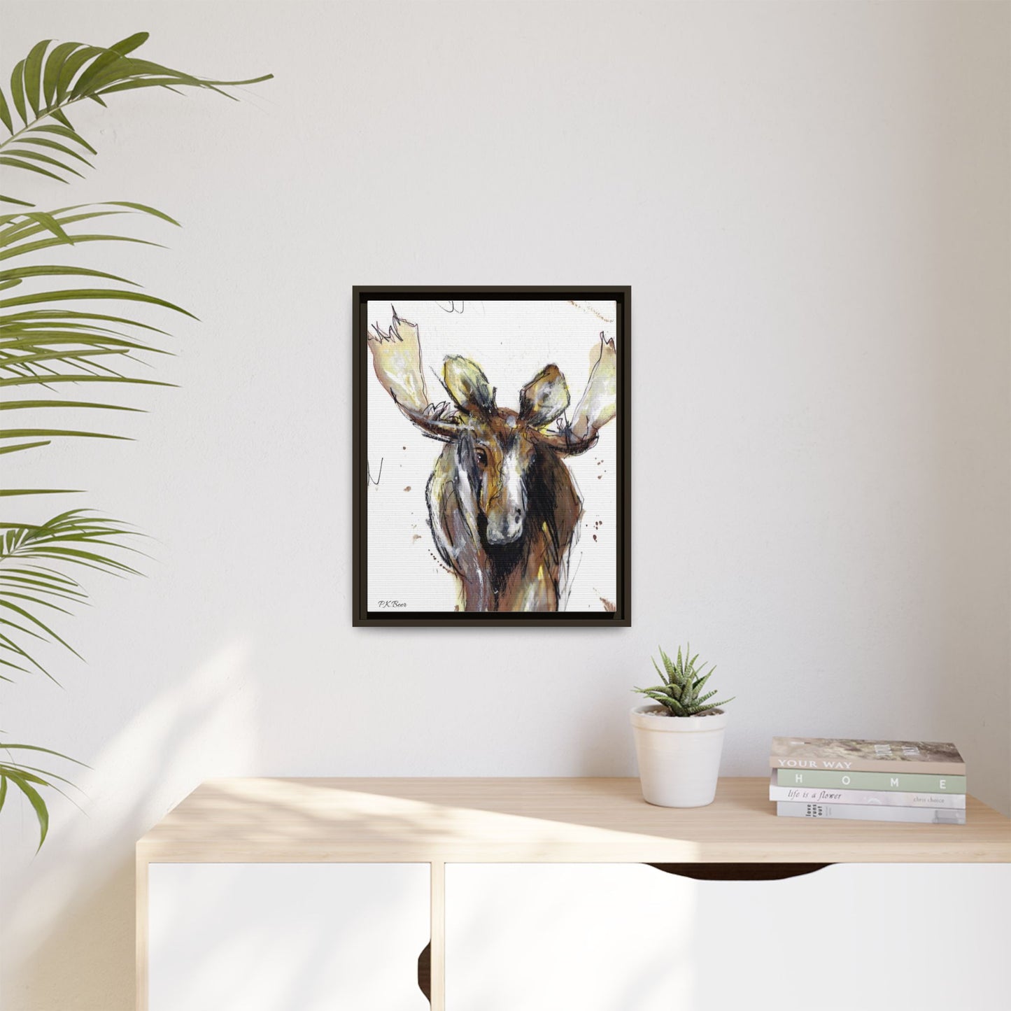 Canvas Art Print - RootBeer the Moose