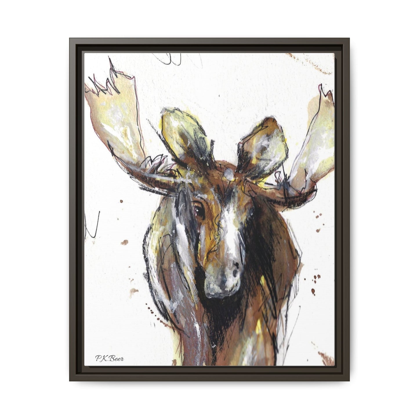 Canvas Art Print - RootBeer the Moose