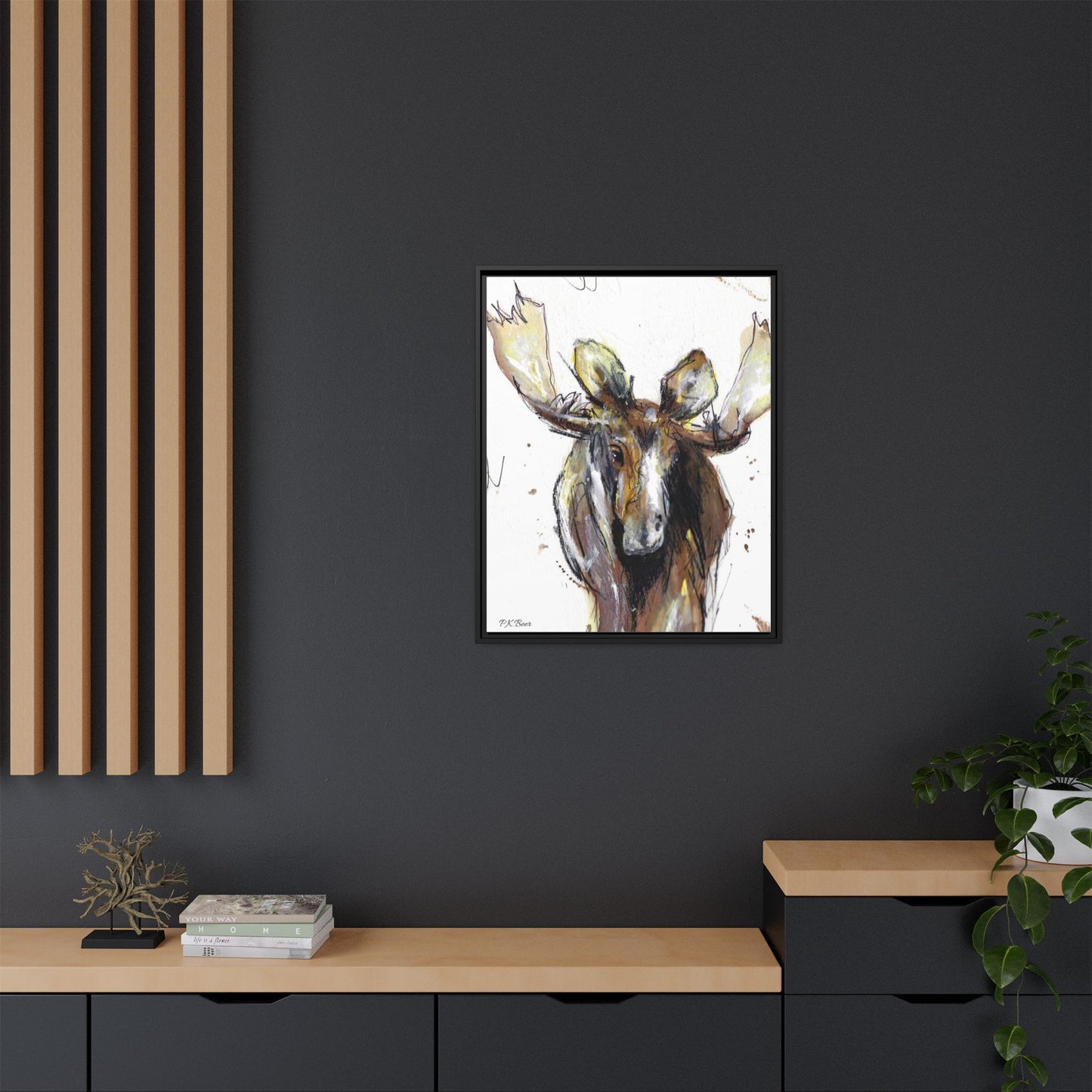 Canvas Art Print - RootBeer the Moose