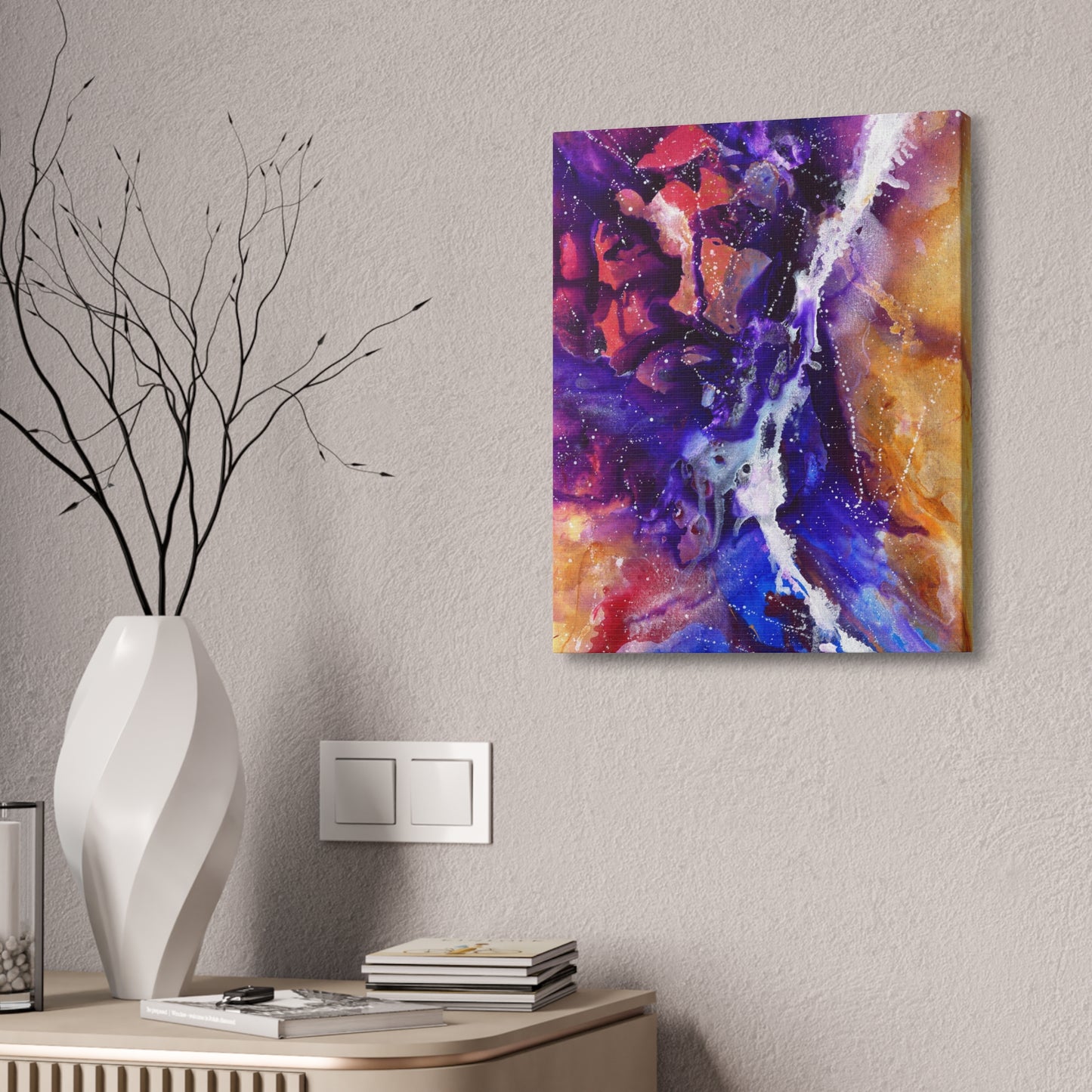 Hidden Face of Christ Stretched Canvas Print