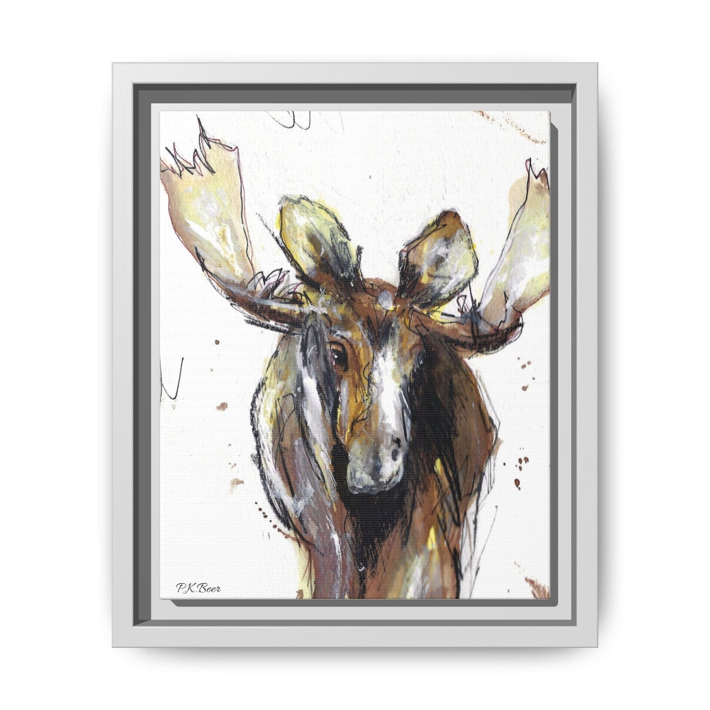 Canvas Art Print - RootBeer the Moose