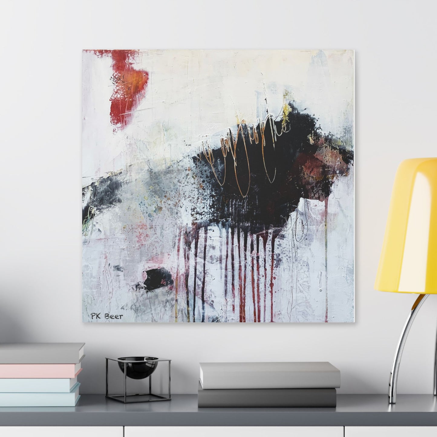 Canvas Print Dangerous Abstract Bear