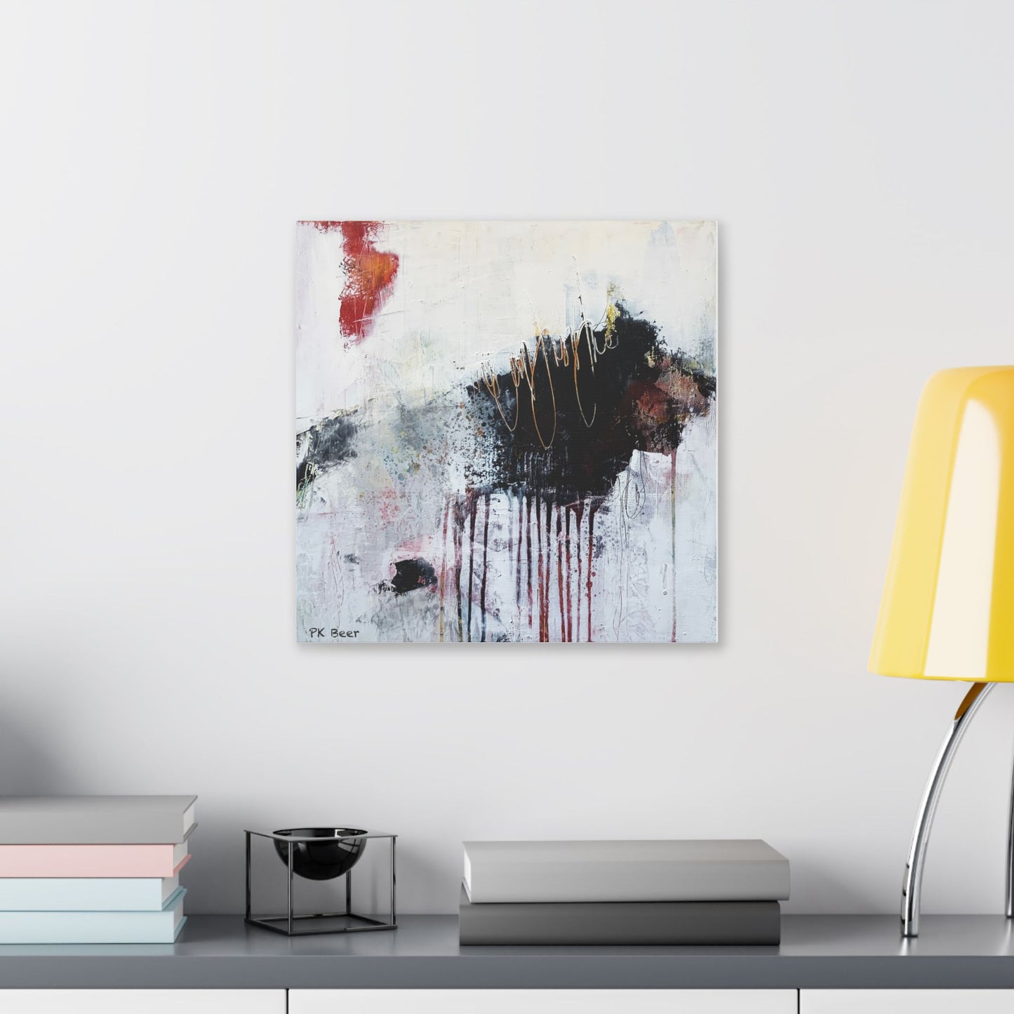 Canvas Print Dangerous Abstract Bear