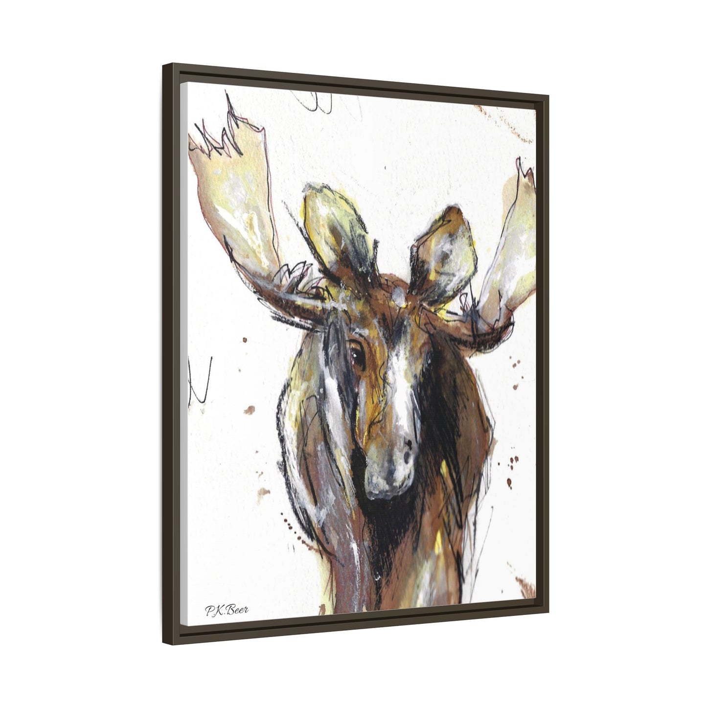 Canvas Art Print - RootBeer the Moose