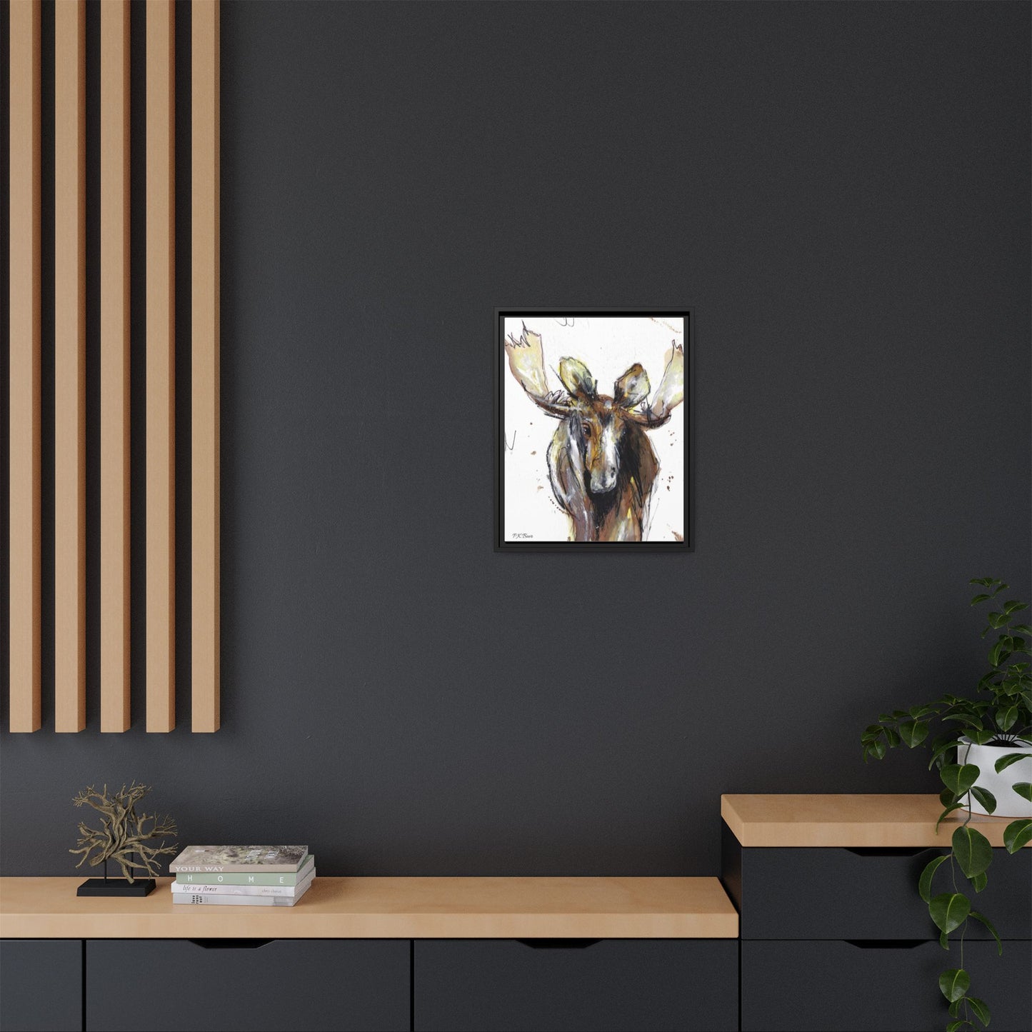Canvas Art Print - RootBeer the Moose