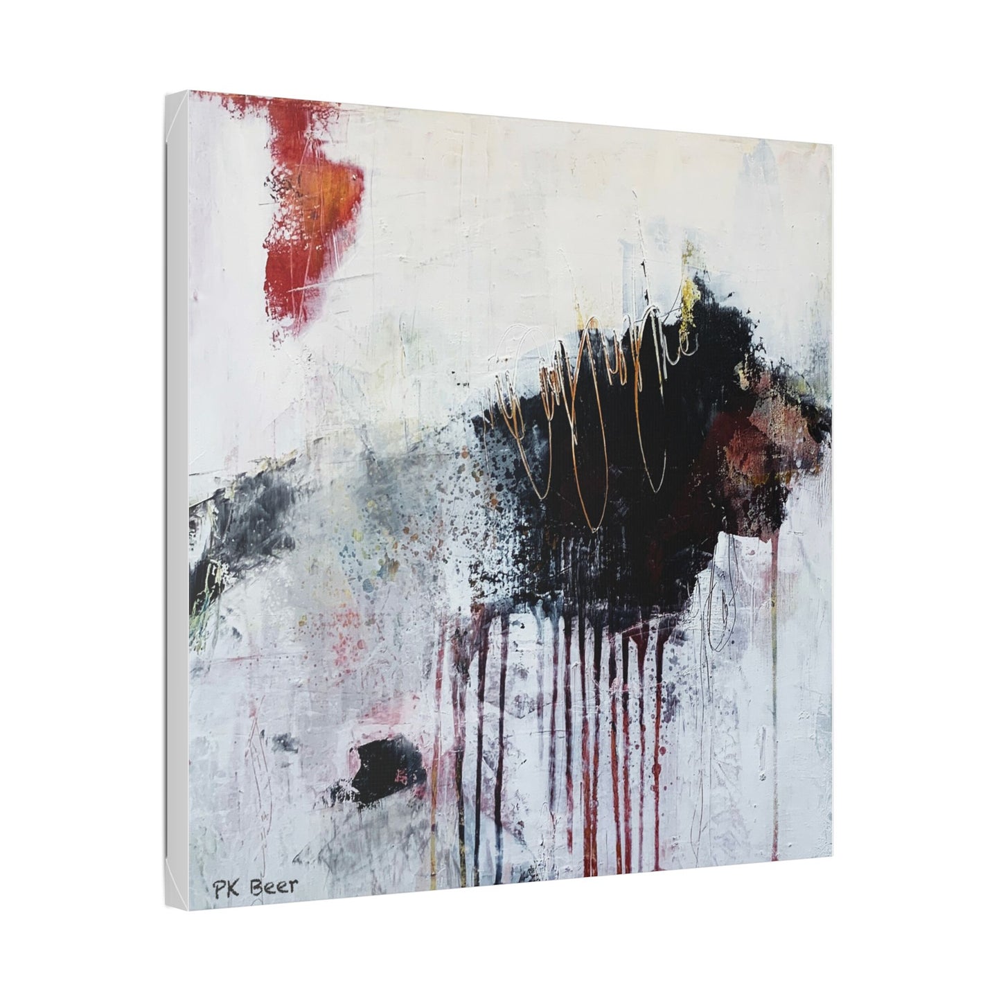 Canvas Print Dangerous Abstract Bear