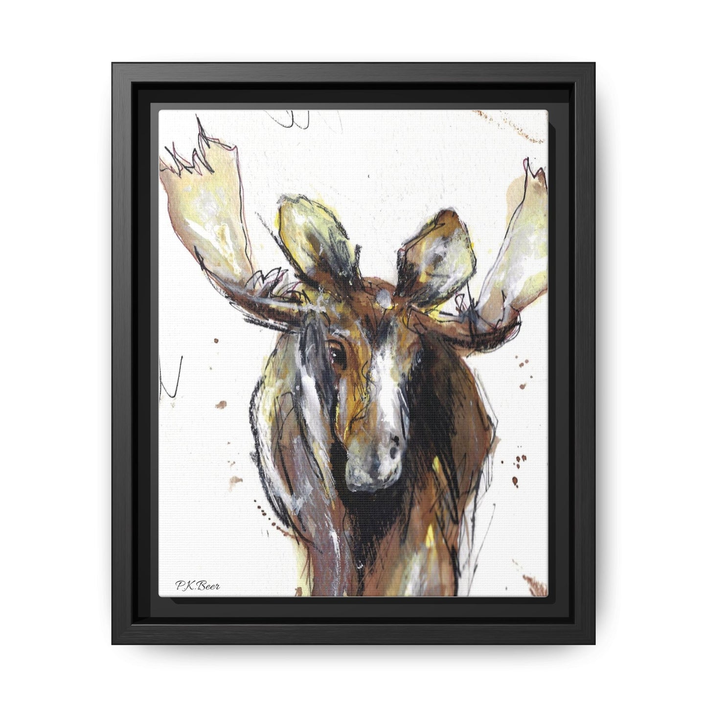 Canvas Art Print - RootBeer the Moose
