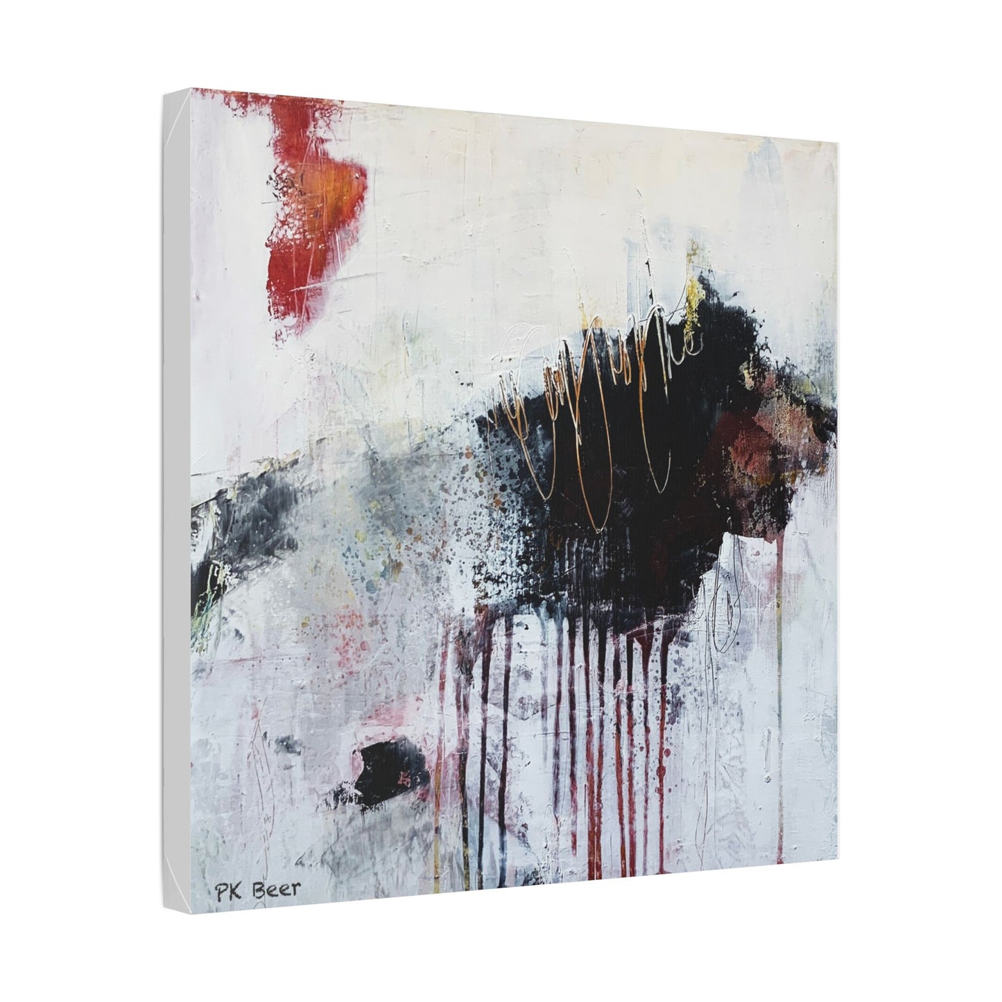Canvas Print Dangerous Abstract Bear