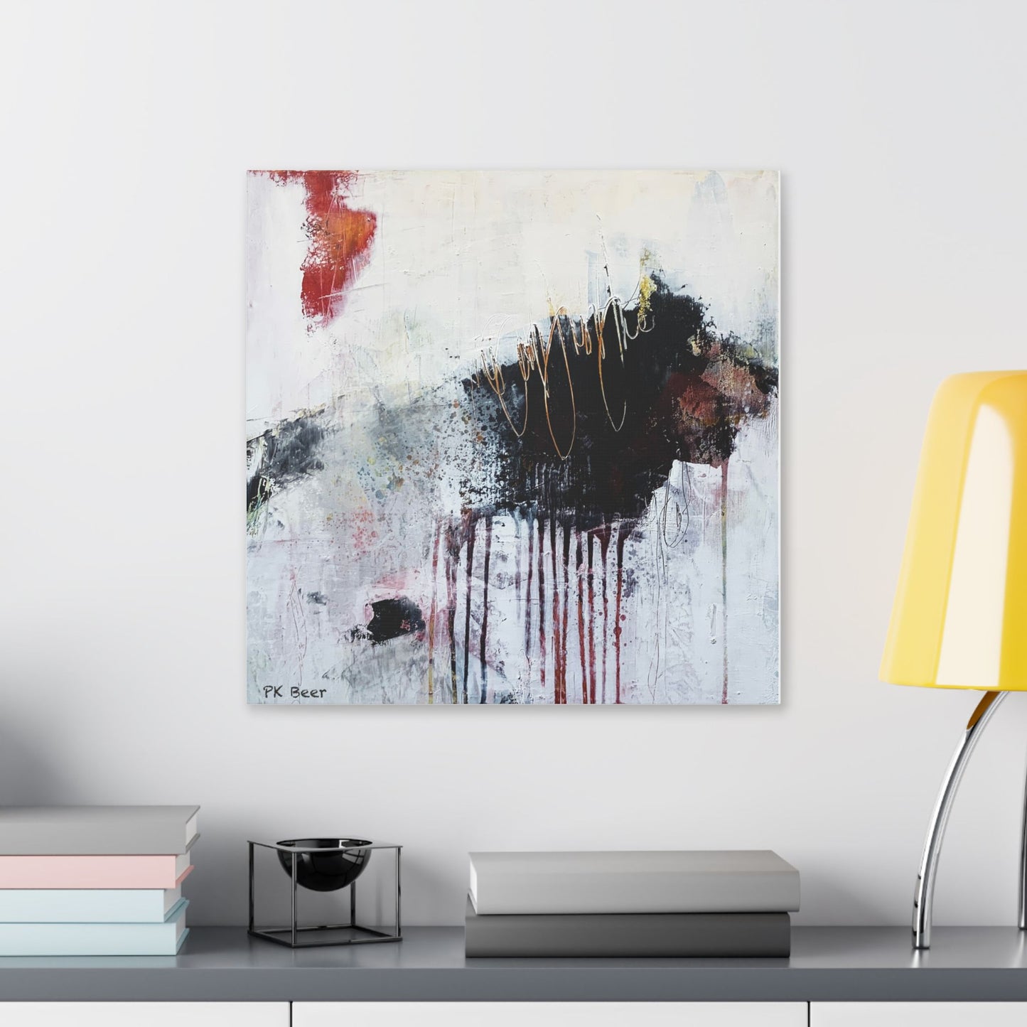 Canvas Print Dangerous Abstract Bear