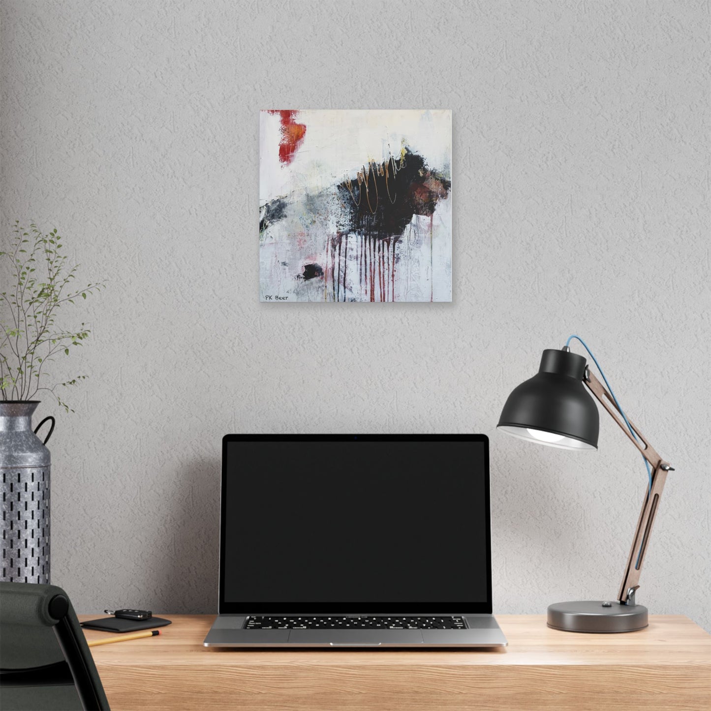 Canvas Print Dangerous Abstract Bear