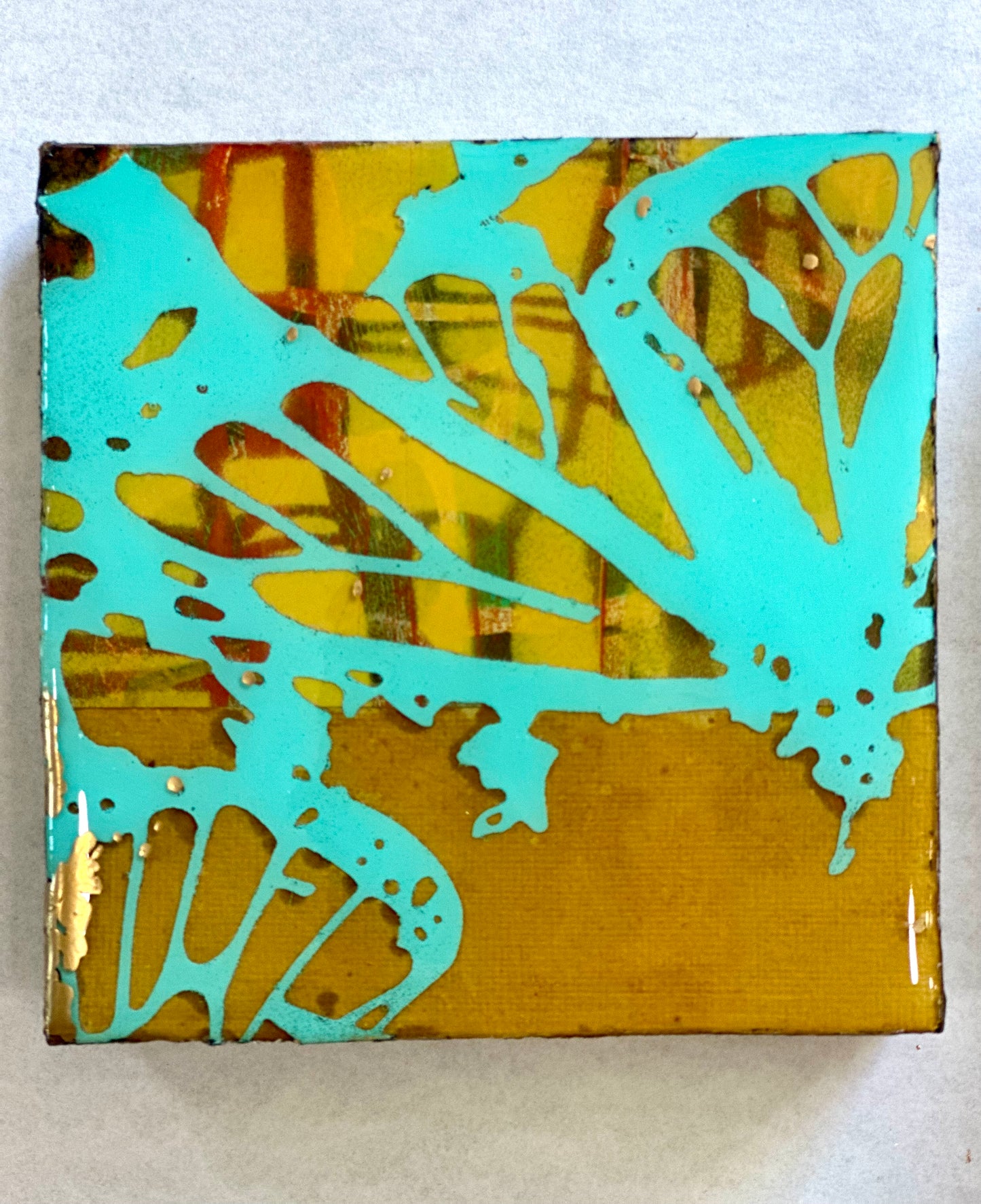 Golden Nectar original art 5x5
