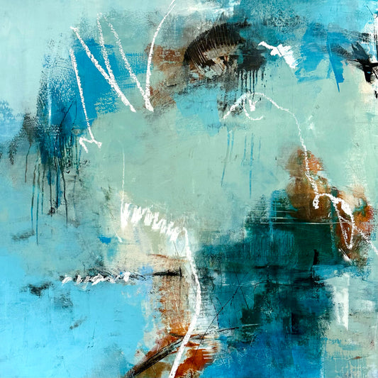 "Near The Edge of Sky" Original painting 36X36X2