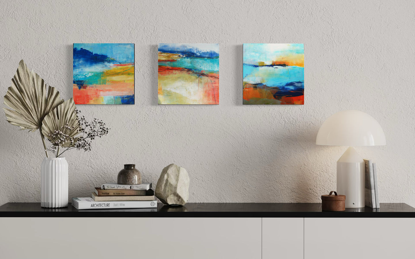 Streams (Three paintings Bundle ) Original Art 10x10x1.5