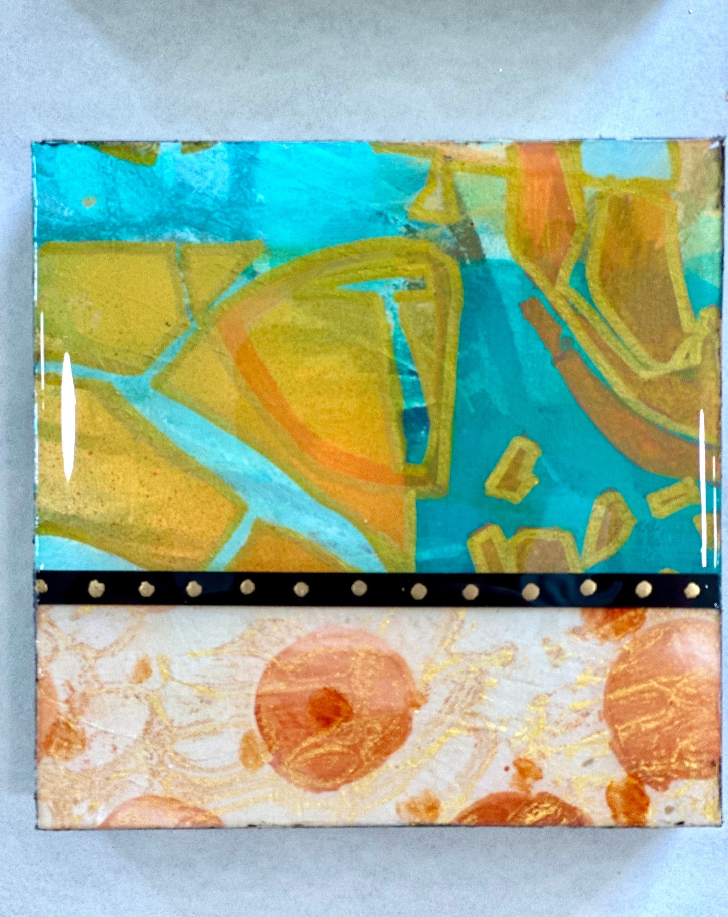 Studded  original art 5x5