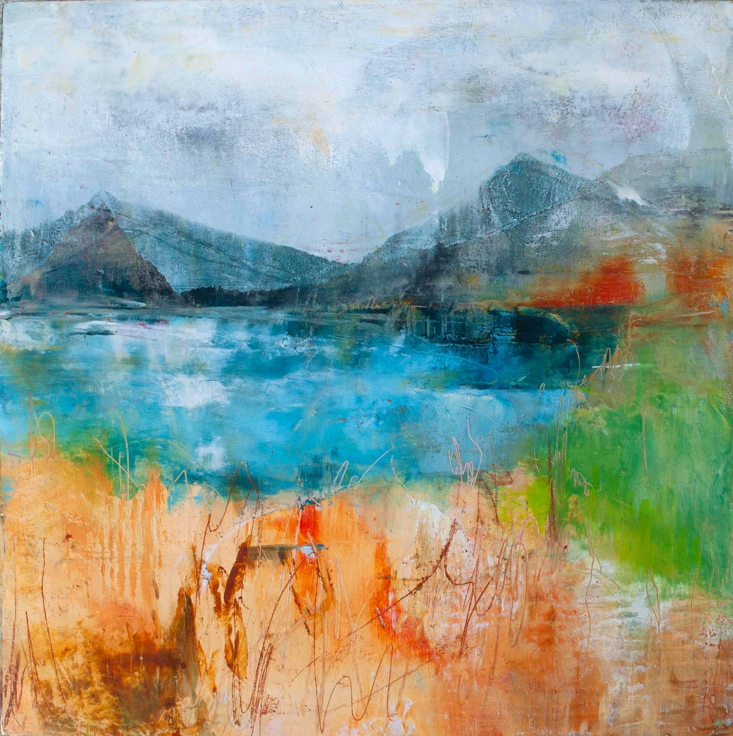 Turbulent Skies and Moonlight bundle (Three 10x10x1.5 original paintings)