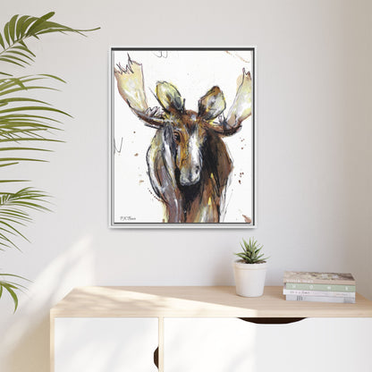 Canvas Art Print - RootBeer the Moose