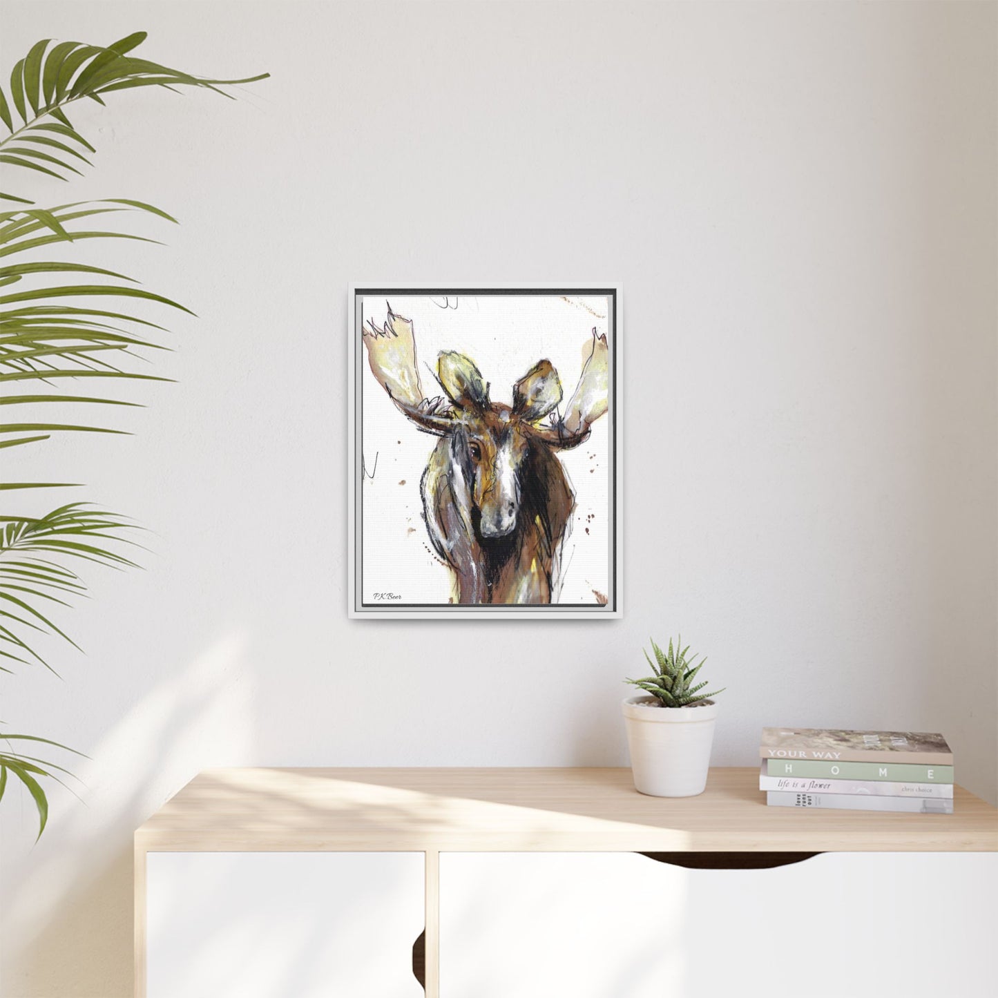 Canvas Art Print - RootBeer the Moose