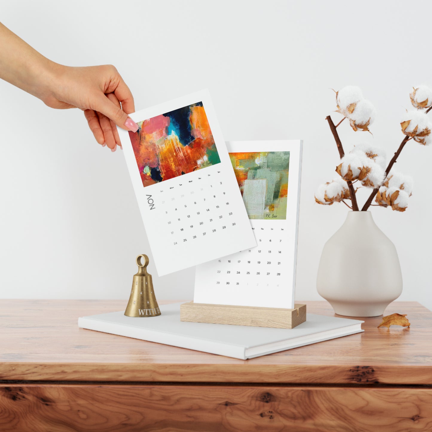 Desk Calendar 2024 (Warm Palette)
