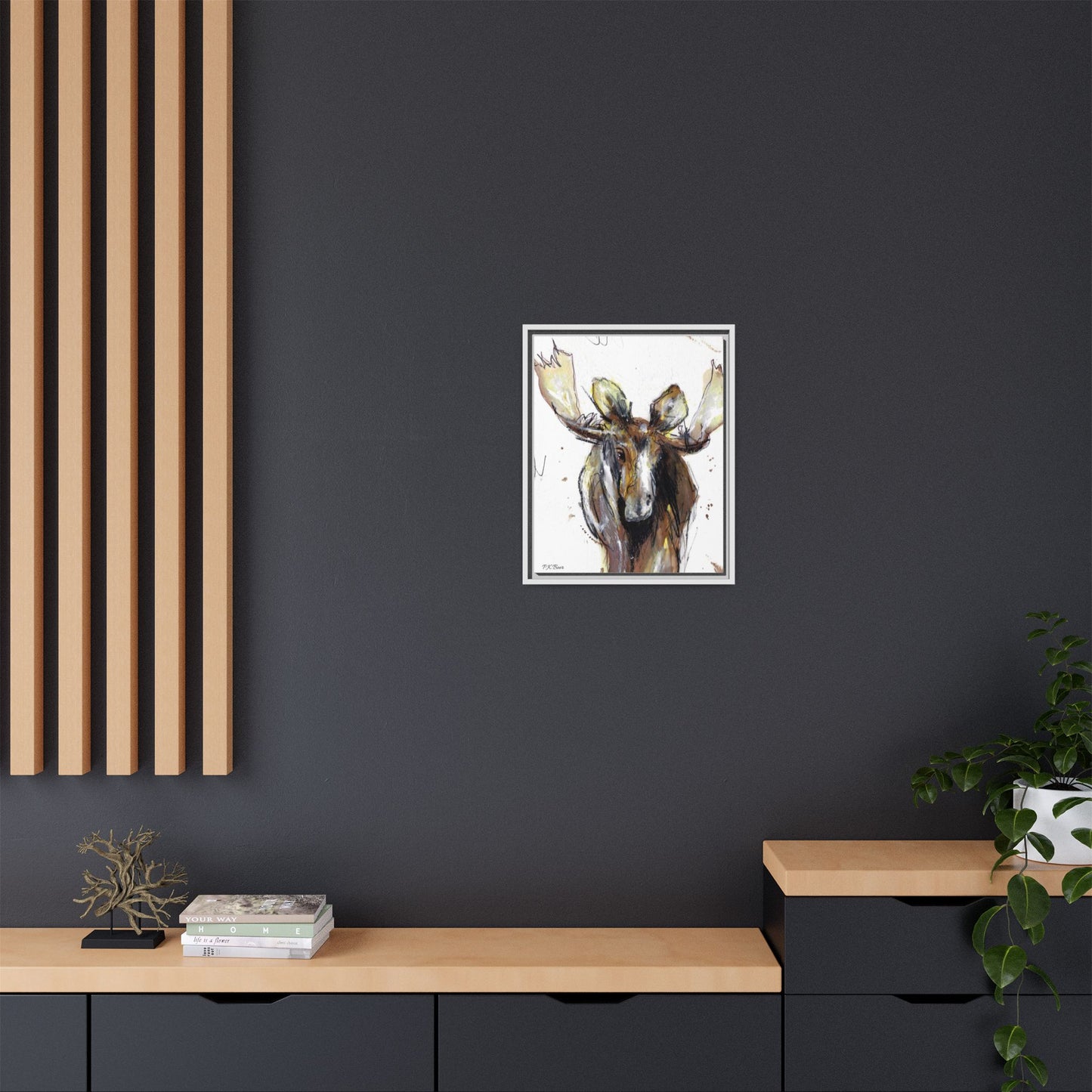 Canvas Art Print - RootBeer the Moose