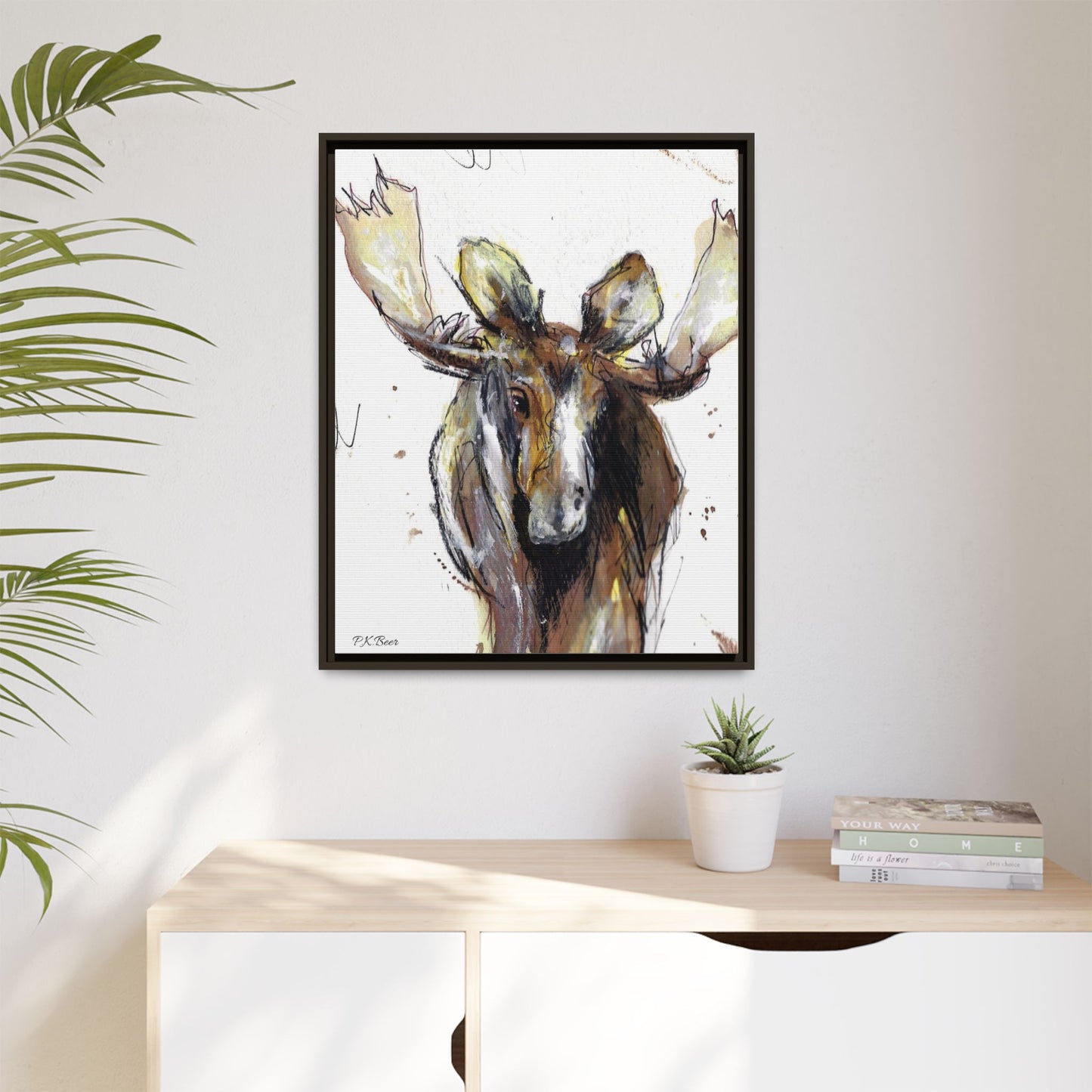 Canvas Art Print - RootBeer the Moose