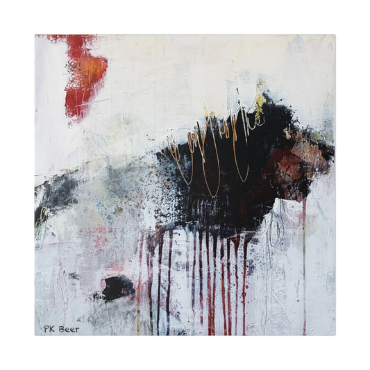Canvas Print Dangerous Abstract Bear