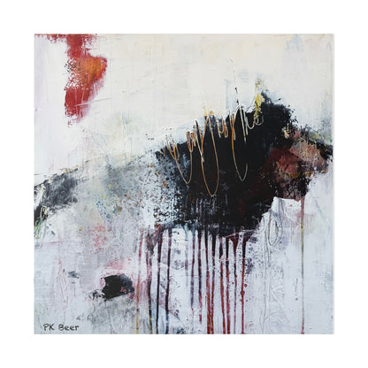 Canvas Print Dangerous Abstract Bear