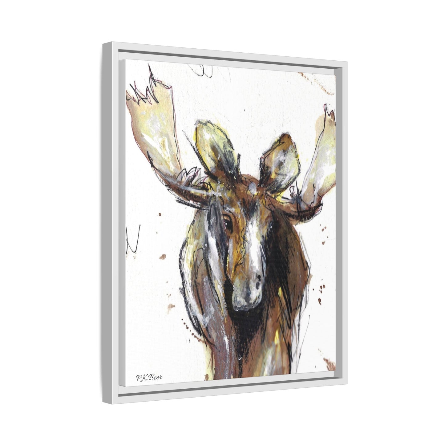 Canvas Art Print - RootBeer the Moose