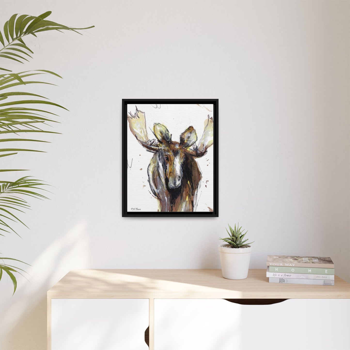 Canvas Art Print - RootBeer the Moose