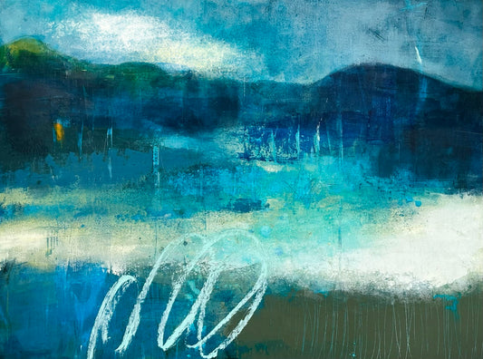 After The Rain- Original Art 36X48X2 Oil Coldwax Painting