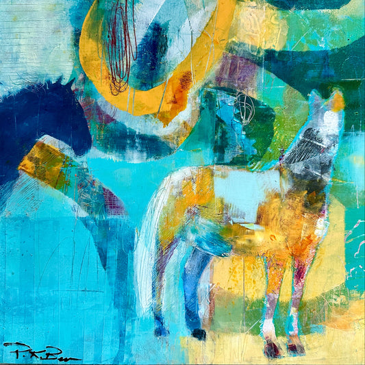 Blue and Sunshine (12x12 Original)