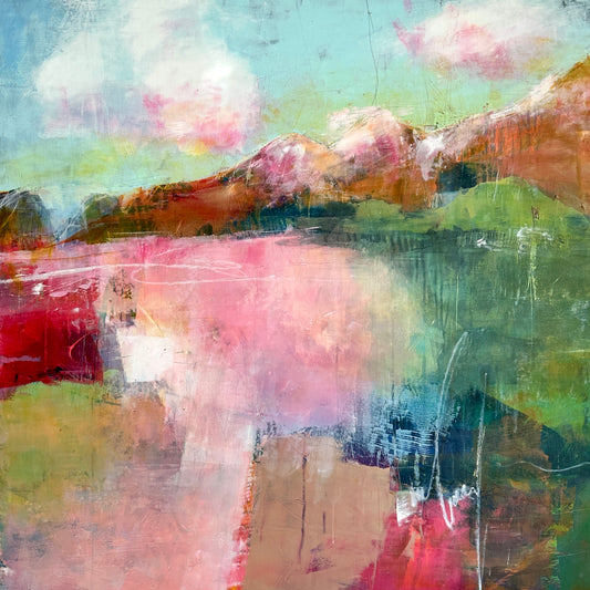 HELD IN THE LAST LIGHT- ORIGINAL ARTWORK 48X48