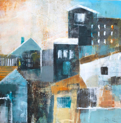 "Kindness" original contemporary art 40x40x1.5