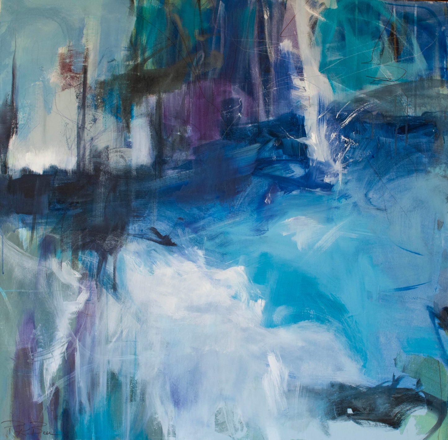 "River Hymn" Original painting 36X36