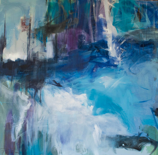 "River Hymn" Original painting 36X36