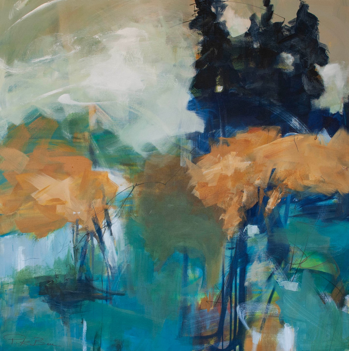 "The Turning" Original painting 36X36