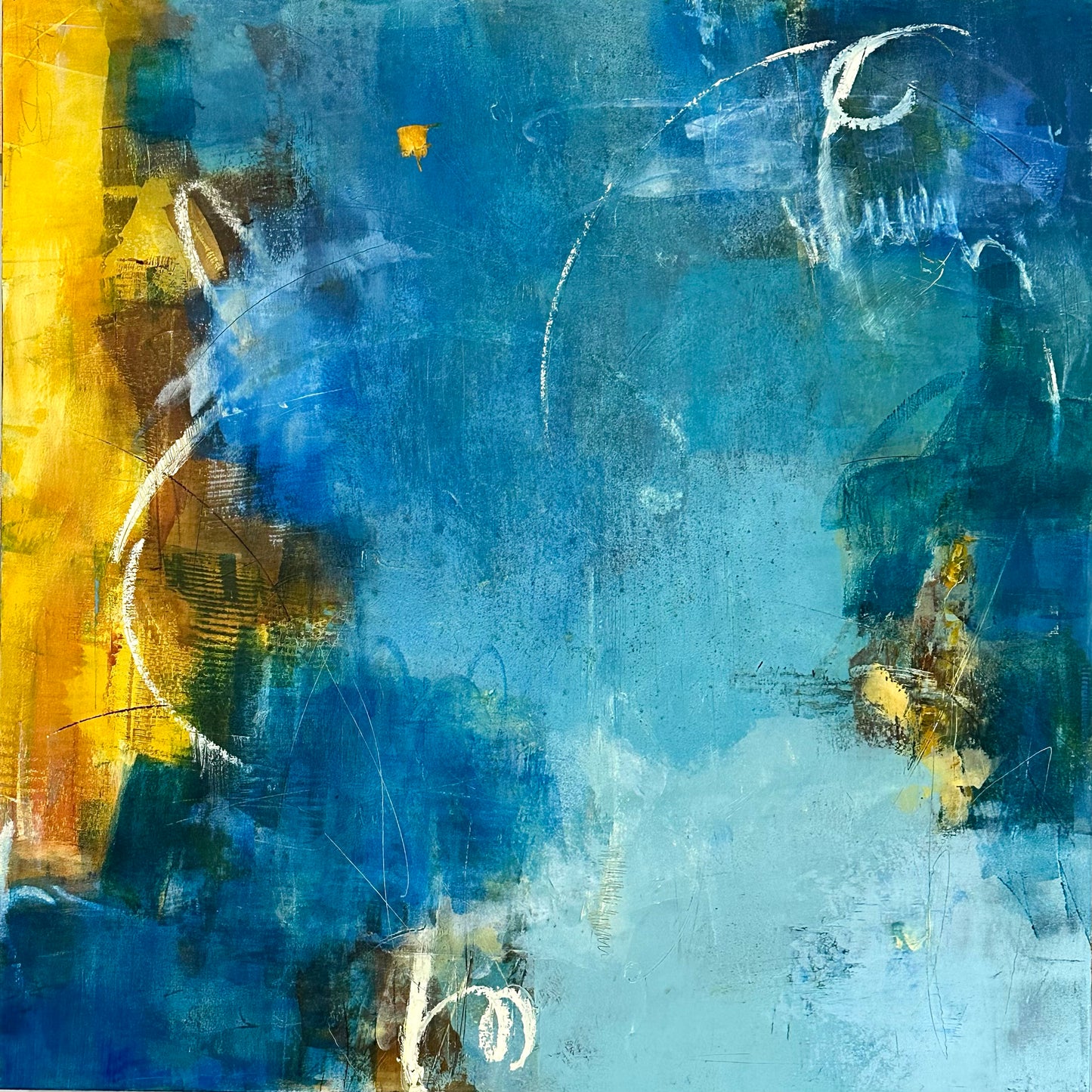 "Touched By Morning" Original painting 36X36X2